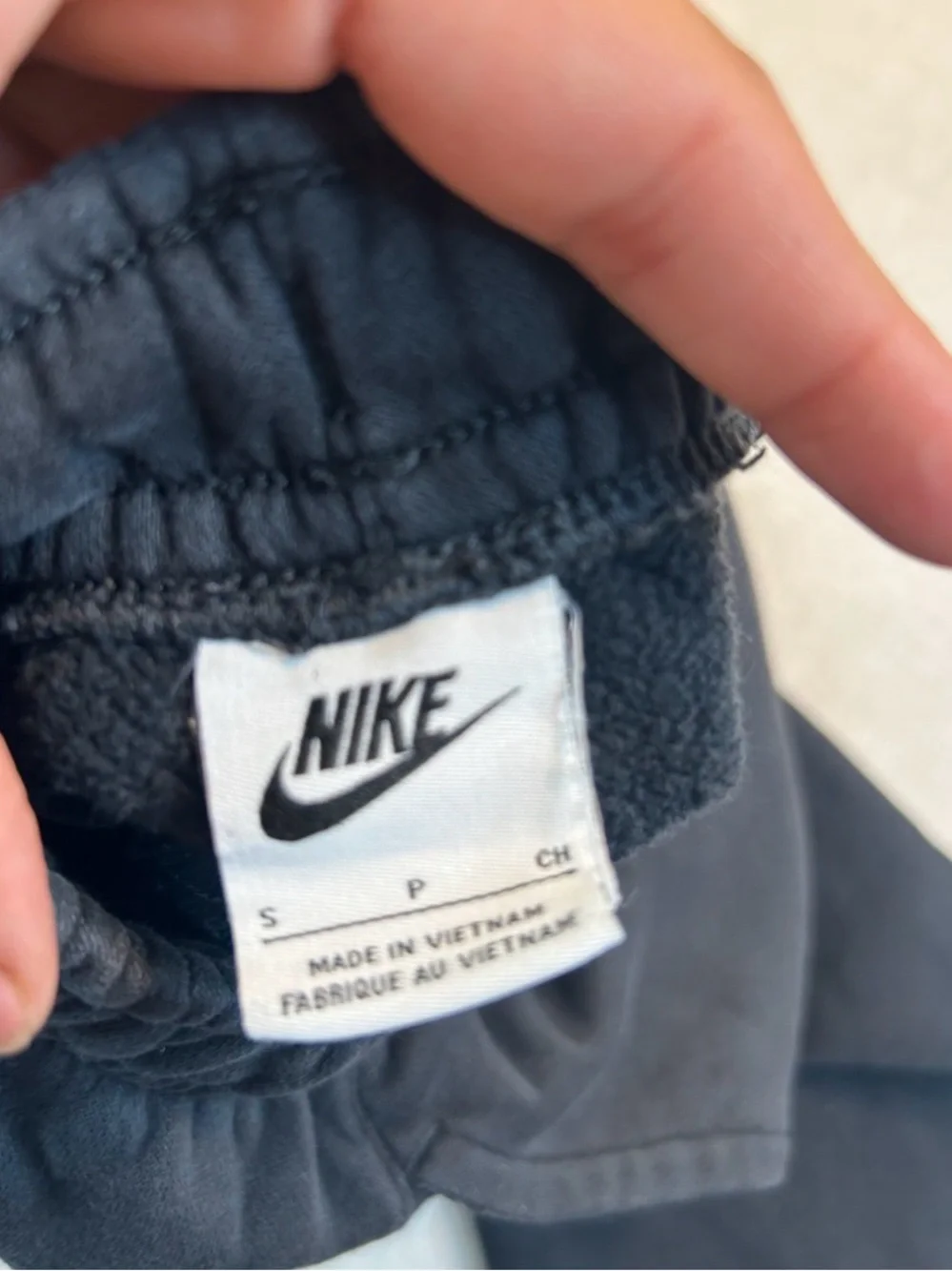 Nike Kids Black Jogger Sweatpants with White Logo